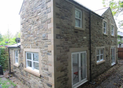 Stone built extension Wylam Stone built extension Wylam