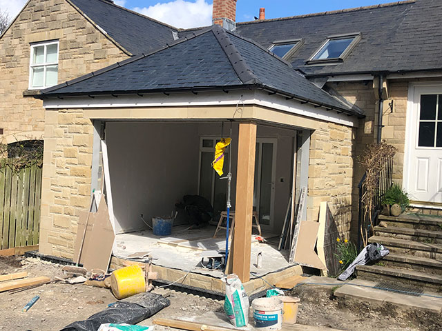 Nearly Finished the stonework forfor the new sunroom extension 